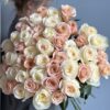 Букет из 51 розы сорта Candlelight и Shimmer