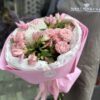 Букет с розовой Альстромерией «премиум»