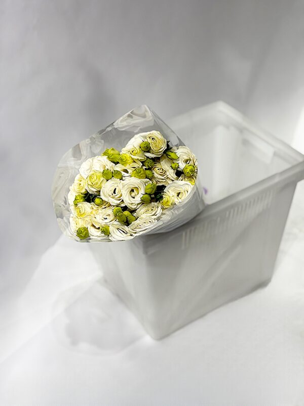 Эустома белого цвета 9шт в упаковке