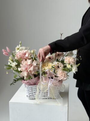 Композиция весна в корзине Композиция весна в корзине