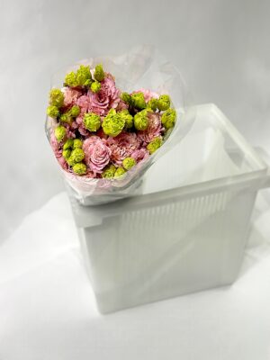 Эустома розового цвета 9шт в упаковке