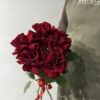 3 Французские красные розы под ленту